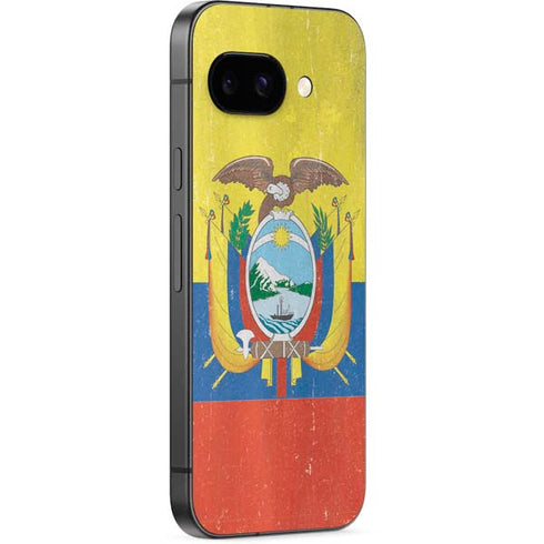 Ecuador Flag Distressed Google Pixel 9a Skin